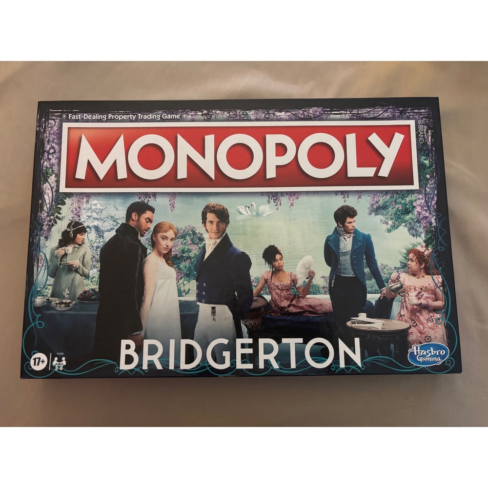 Hasbro Monopoly Bridgerton Edition Board Game Netflix Series F5688 Regency Theme